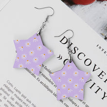 Cargar imagen en el visor de la galería, Pendientes de madera natural colgantes para mujeres y niñas SS1405003 Personalizados con Foto, Texto o Logo