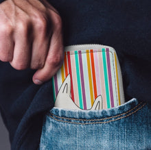 Cargar imagen en el visor de la galería, Tarjetero de piel sintética con cremallera personalizado con patrón foto texto (impresión de imágenes múltiples)