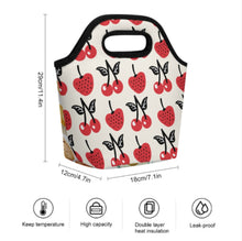 Cargar imagen en el visor de la galería, Sac à déjeuner portable personalizado con patrón foto texto (impresión de imágenes múltiples)