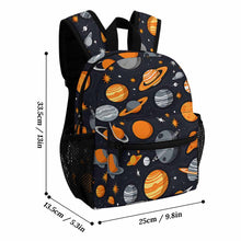 Cargar imagen en el visor de la galería, Mochila Escolar Infantil 33.5 x 25 x 13.5 cm Totalmente personalizado con patrón foto texto (impresión de imagen única)