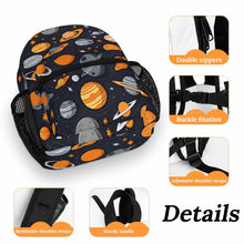 Cargar imagen en el visor de la galería, Mochila Escolar Infantil 33.5 x 25 x 13.5 cm Totalmente personalizado con patrón foto texto (impresión de imagen única)