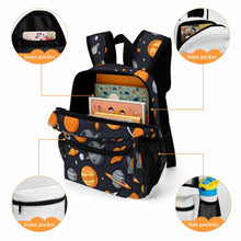 Cargar imagen en el visor de la galería, Mochila Escolar Infantil 33.5 x 25 x 13.5 cm Totalmente personalizado con patrón foto texto (impresión de imagen única)