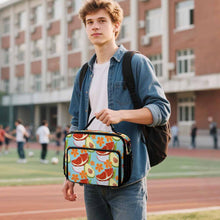 Cargar imagen en el visor de la galería, Bolsa térmica para almuerzo de gran capacidad (30 x 24,5 x 11 cm) personalizado con patrón foto texto