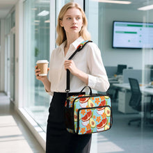 Cargar imagen en el visor de la galería, Bolsa térmica para almuerzo de gran capacidad (30 x 24,5 x 11 cm) personalizado con patrón foto texto