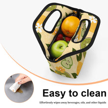 Cargar imagen en el visor de la galería, Bolsa de almuerzo portátil personalizado con patrón foto texto (impresión de imagen única)