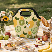 Cargar imagen en el visor de la galería, Bolsa de almuerzo portátil personalizado con patrón foto texto (impresión de imagen única)