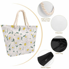 Cargar imagen en el visor de la galería, Bolsa de Cuerda de Cáñamo de Gran Capacidad XB0601066 personalizado con patrón foto texto (impresión de imagen única)