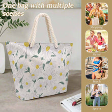 Cargar imagen en el visor de la galería, Bolsa de Cuerda de Cáñamo de Gran Capacidad XB0601066 personalizado con patrón foto texto (impresión de imagen única)