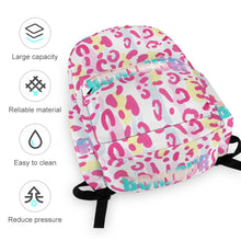 Cargar imagen en el visor de la galería, Mochila escolar de tela Oxford, mochila escolar, mochila de viaje para niños / niñas personalizado con patrón foto texto