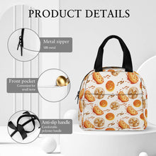 Cargar imagen en el visor de la galería, Bolsa de almuerzo impermeable portátil con aislamiento de gran capacidad personalizado con patrón foto texto (impresión de imagen única)