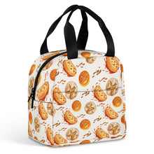 Cargar imagen en el visor de la galería, Bolsa de almuerzo impermeable portátil con aislamiento de gran capacidad personalizado con patrón foto texto (impresión de imagen única)