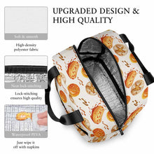 Cargar imagen en el visor de la galería, Bolsa de almuerzo impermeable portátil con aislamiento de gran capacidad personalizado con patrón foto texto (impresión de imagen única)