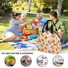 Cargar imagen en el visor de la galería, Bolsa de almuerzo impermeable portátil con aislamiento de gran capacidad personalizado con patrón foto texto (impresión de imagen única)