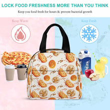 Cargar imagen en el visor de la galería, Bolsa de almuerzo impermeable portátil con aislamiento de gran capacidad personalizado con patrón foto texto (impresión de imagen única)