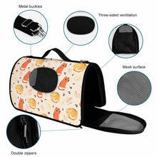 Cargar imagen en el visor de la galería, Bolso portátil para mascotas 45X26X23.5cm personalizado con patrón foto texto