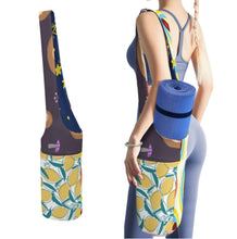 Cargar imagen en el visor de la galería, Bolsa de almacenamiento plegable de lona para esterilla de yoga personalizado con patrón foto texto (impresión de imágenes múltiples)