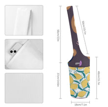 Cargar imagen en el visor de la galería, Bolsa de almacenamiento plegable de lona para esterilla de yoga personalizado con patrón foto texto (impresión de imágenes múltiples)