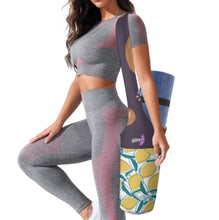 Cargar imagen en el visor de la galería, Bolsa de almacenamiento plegable de lona para esterilla de yoga personalizado con patrón foto texto (impresión de imágenes múltiples)