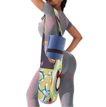 Cargar imagen en el visor de la galería, Bolsa de almacenamiento plegable de lona para esterilla de yoga personalizado con patrón foto texto (impresión de imágenes múltiples)