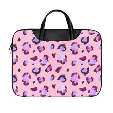 Cargar imagen en el visor de la galería, Bolso de mano de piel para portátil personalizado con patrón foto texto