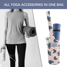 Cargar imagen en el visor de la galería, Versátil bolsa de almacenamiento para esterilla de yoga con bolsillos de gran capacidad personalizado con patrón foto texto