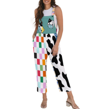 Cargar imagen en el visor de la galería, Mono de mujer 20LR con botones personalizado con patrón foto texto (impresión de imágenes múltiples)