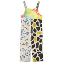 Cargar imagen en el visor de la galería, Mono de mujer 20LR con botones personalizado con patrón foto texto (impresión de imágenes múltiples)