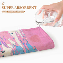 Cargar imagen en el visor de la galería, Toalla de baño de lana coral personalizado con patrón foto texto
