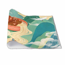 Cargar imagen en el visor de la galería, Juego de 6 manteles individuales de lona personalizado con patrón foto texto