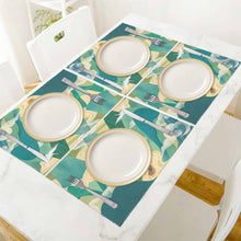 Cargar imagen en el visor de la galería, Juego de 6 manteles individuales de lona personalizado con patrón foto texto