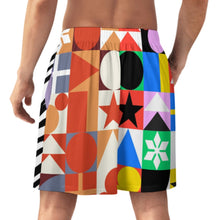 Cargar imagen en el visor de la galería, Pantalones cortos de pijama de seda ultrasuave para hombre LM012 personalizado con patrón foto texto (impresión de imágenes múltiples)