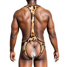 Cargar imagen en el visor de la galería, Ropa interior sexy de una pieza para hombre SDSQQ001 personalizado con patrón foto texto (impresión de imágenes múltiples)