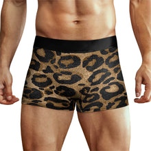 Cargar imagen en el visor de la galería, Ropa interior masculina NS6005002 calzoncillos bóxer de cintura alta con cinturilla elástica anchapersonalizado con patrón foto texto (impresión de imagen única)