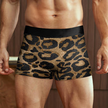 Cargar imagen en el visor de la galería, Ropa interior masculina NS6005002 calzoncillos bóxer de cintura alta con cinturilla elástica anchapersonalizado con patrón foto texto (impresión de imagen única)