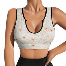 Cargar imagen en el visor de la galería, Sujetador deportivo para mujer, top corto de yoga, top push up YJ053 personalizado con patrón foto texto (impresión de imagen única)