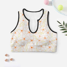 Cargar imagen en el visor de la galería, Sujetador deportivo para mujer, top corto de yoga, top push up YJ053 personalizado con patrón foto texto (impresión de imagen única)