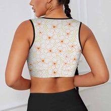 Cargar imagen en el visor de la galería, Sujetador deportivo para mujer, top corto de yoga, top push up YJ053 personalizado con patrón foto texto (impresión de imagen única)