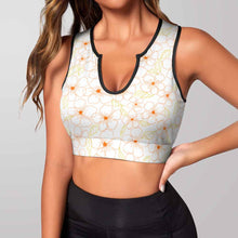 Cargar imagen en el visor de la galería, Sujetador deportivo para mujer, top corto de yoga, top push up YJ053 personalizado con patrón foto texto (impresión de imagen única)