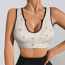 Cargar imagen en el visor de la galería, Sujetador deportivo para mujer, top corto de yoga, top push up YJ053 personalizado con patrón foto texto (impresión de imagen única)