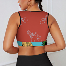 Cargar imagen en el visor de la galería, Sujetador deportivo push up de yoga para mujer YJ053 personalizado con patrón foto texto (impresión de imágenes múltiples)