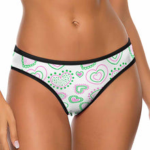 Cargar imagen en el visor de la galería, Tanga de seda hielo para mujer NZ207 con espalda en T personalizado con patrón foto texto (impresión de imagen única)