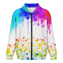 Cargar imagen en el visor de la galería, Sudadera con capucha y cremallera para adolescentes LM516 personalizado con patrón foto texto (impresión de imagen única)