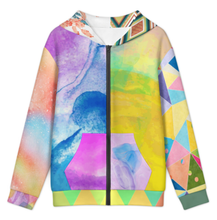 Cargar imagen en el visor de la galería, Sudadera con Cremallera para Adolescentes LM516 personalizado con patrón foto texto (impresión de imágenes múltiples)