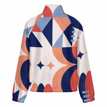 Cargar imagen en el visor de la galería, Chaqueta de Cuello Alto para Mujer LM552 personalizado con patrón foto texto (impresión de imagen única)