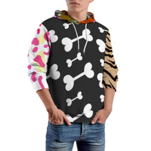 Cargar imagen en el visor de la galería, Sudadera unisex holgada sin bolsillo AMZ personalizado con patrón foto texto (impresión de imágenes múltiples)