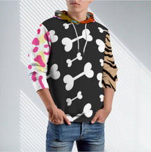 Cargar imagen en el visor de la galería, Sudadera unisex holgada sin bolsillo AMZ personalizado con patrón foto texto (impresión de imágenes múltiples)