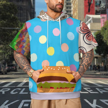 Cargar imagen en el visor de la galería, Sudadera con capucha de manga corta para mujer y hombre LM250 personalizado con patrón foto texto (impresión de imágenes múltiples)