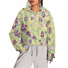 Cargar imagen en el visor de la galería, Sudadera corta sin dobladillo para mujer MXU022 personalizado con patrón foto texto (impresión de imagen única)