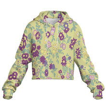 Cargar imagen en el visor de la galería, Sudadera corta sin dobladillo para mujer MXU022 personalizado con patrón foto texto (impresión de imagen única)