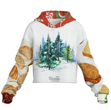 Cargar imagen en el visor de la galería, Sudadera corta sin dobladillo para mujer MXU022 personalizado con patrón foto texto (impresión de imágenes múltiples)